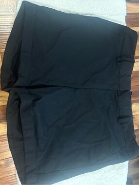 Ann Taylor Black High-Rise Tailored Shorts